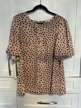 Polka Dot Blouse. Size 1x